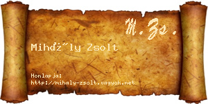 Mihály Zsolt névjegykártya